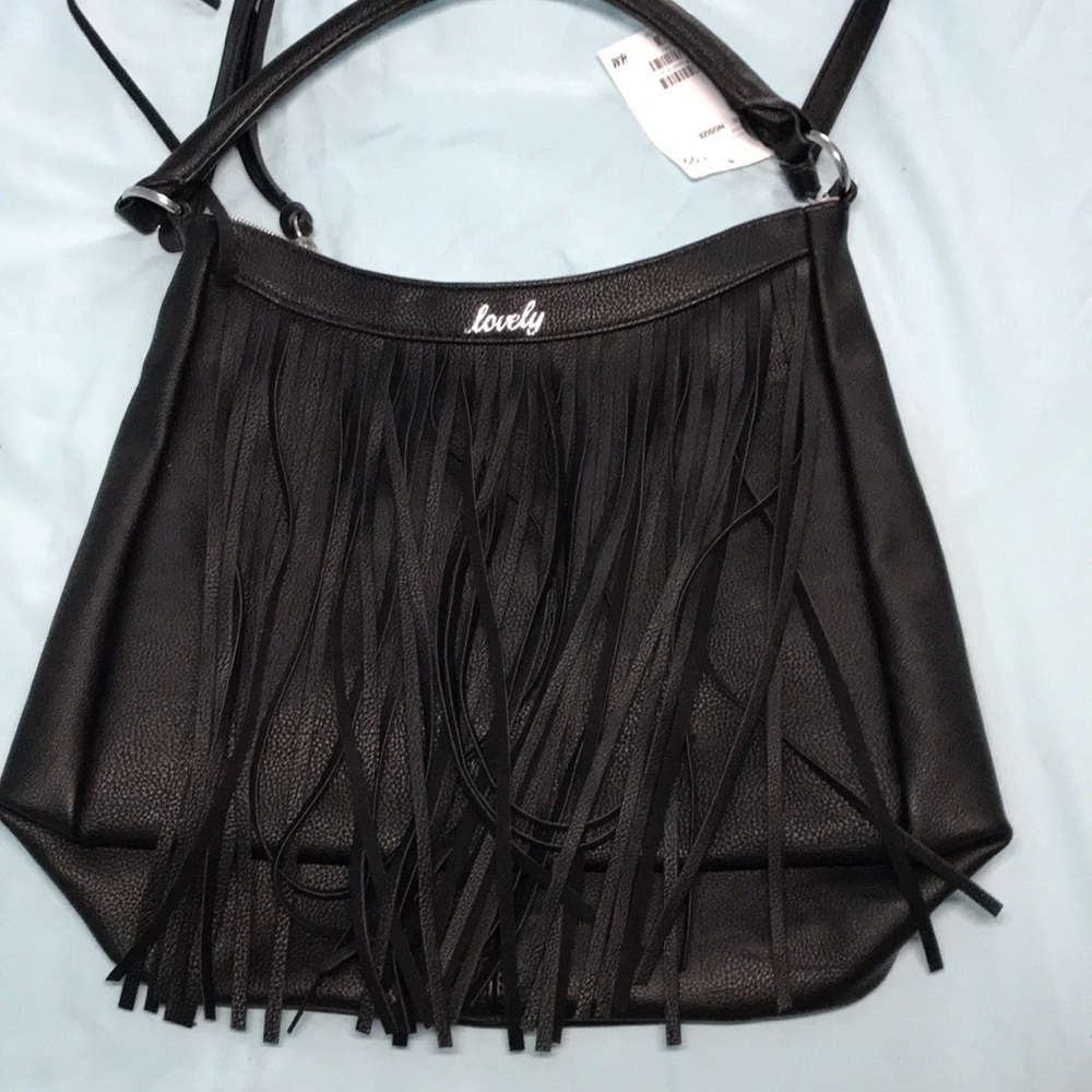 Lovely Black Leather Bag New with tag